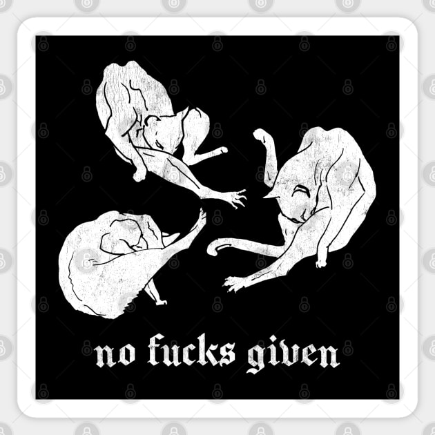 No Fucks Given Sticker by DankFutura